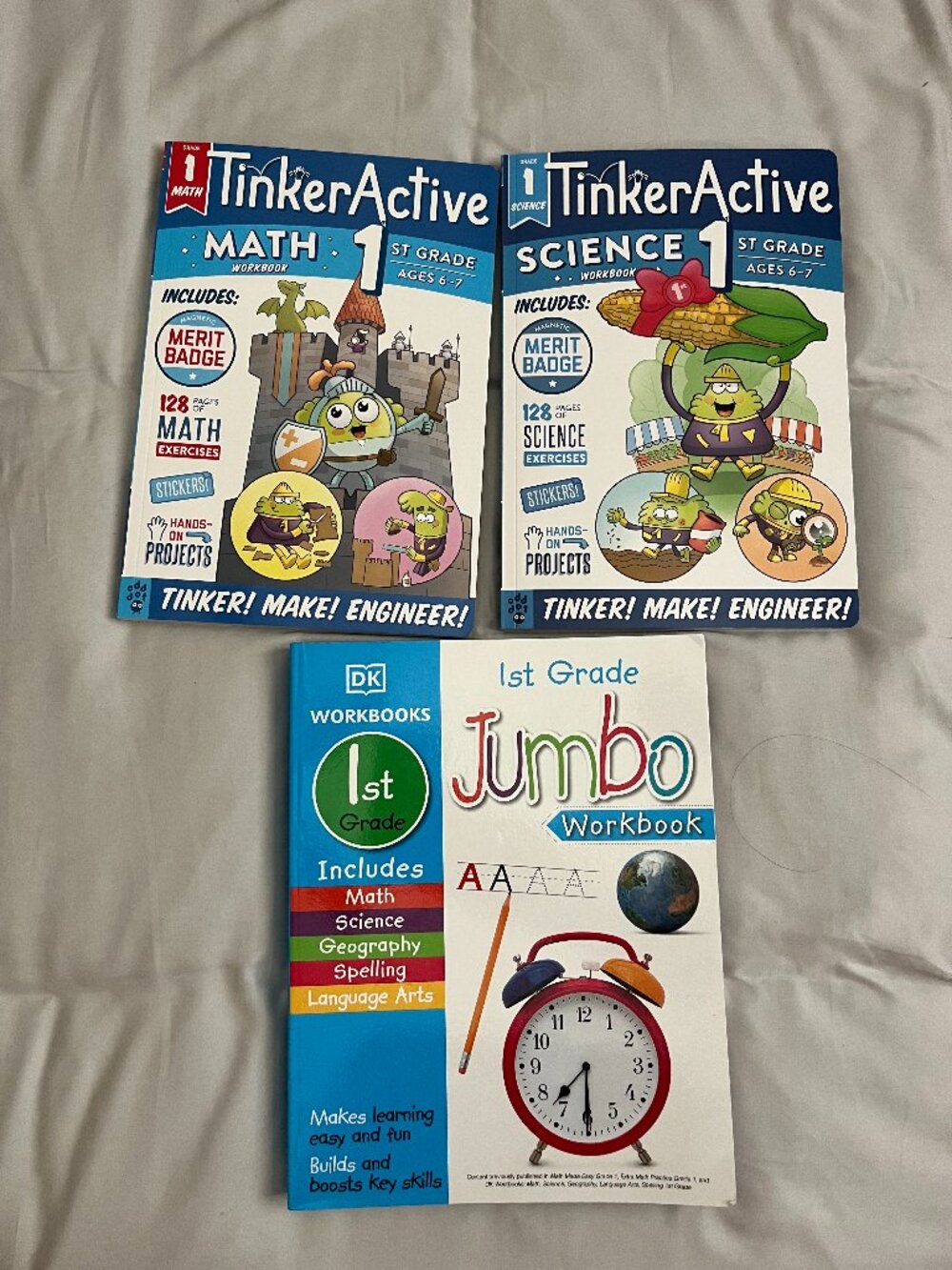 Grade 1 Workbooks TinkerActive DK NEW